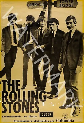 The Rolling Stones - Spanish Promo Poster - 1964 Vintage Music Poster • $29.95