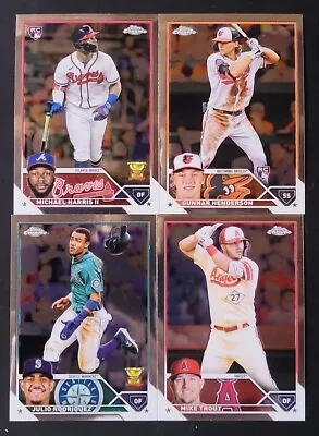 2023 Topps Chrome BASE Cards 1-220 With Veterans And Rookies You Pick • $0.99