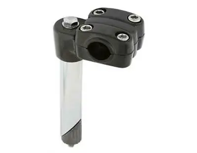 Vintage 4  Long Alloy Bmx Style Bicycle Stem (quill Diameter 22.2mm) In Black. • $28.99