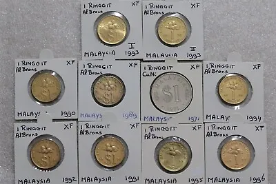 🧭 🇲🇾 Malaysia 1 Ringgit Coin Collection B66 #668 • $24.19