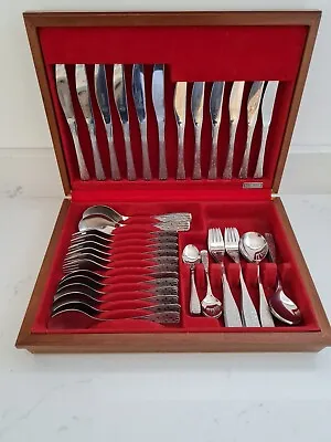£215 • Buy 44 X Vintage Retro Cutlery Canteen Spear & Jackson Champagne Boxed 60s 70s 