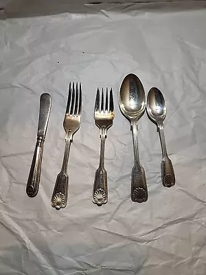 5 Vintage Worcester Silver Co. England EPNS A1 Flatware Sets Spoon Fork Butter K • $79.99