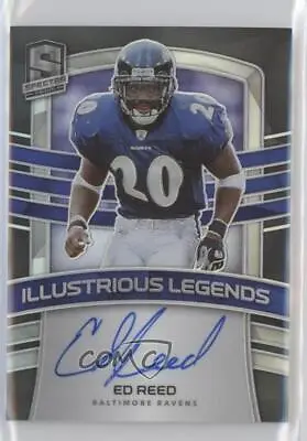 2021 Panini Spectra Illustrious Legends /25 Ed Reed #ILS-ER Auto HOF • $120.28