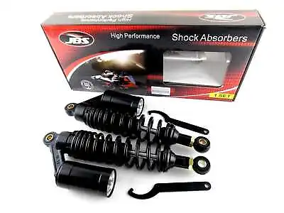 KAWASAKI W800 330mm JBS REAR AIR NITROGEN CELL SHOCK ABSORBERS BLK • $215.95