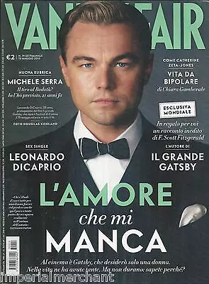 Vanity Fair Magazine Leonardo DiCaprio Michele Serra Zoe Saldana Hugh Laurie • $20.66