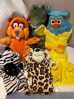 Hand Puppets Bundle Of 6 Mixed Lot • £9.99