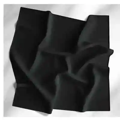 22x22 Solid Black Bandanas Bulk Wholesale  100% Cotton Unisex Bandana - 12 Pack • $13