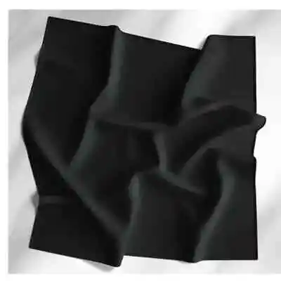 22x22 Solid Black Bandanas Bulk Wholesale  100% Cotton Unisex Bandana - 300 Pack • $270