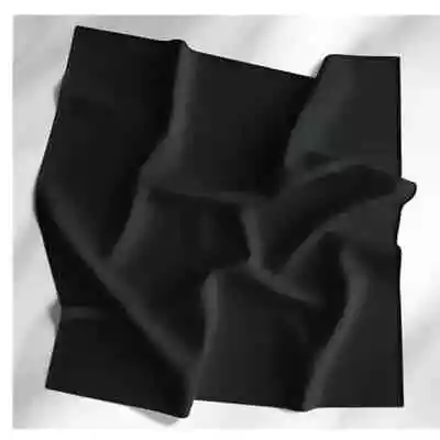 22x22 Solid Black Bandanas Bulk Wholesale  100% Cotton Unisex Bandana - 600 Pack • $480