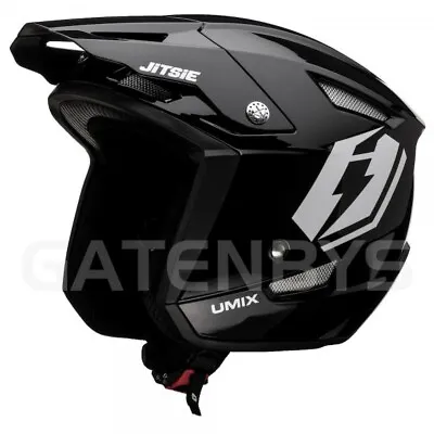 Jitsie HT1 Umix Trials Helmet BLACK Road Legal Beta Gasgas Montesa 4T Sherco • $117.57