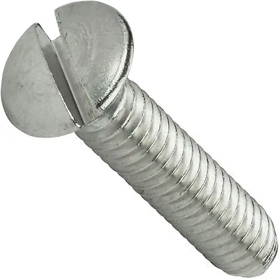 10-32 Slotted Oval Head Countersunk Machine Screws Stainless Steel 18-8 All Size • $16.19