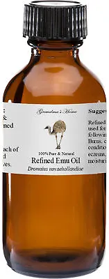 $8.99 • Buy Triple Refined Emu Oil - 2 Oz - 100% Pure And Natural - Free Shipping 