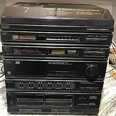 Vintage GE Integrated Stereo System Compact Disc Home Music System 11-8100A • $115