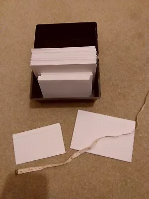 £0.50 • Buy 200 15cm By 10cm And 70 12cm By 7cm  Index Revision Cards And Tray