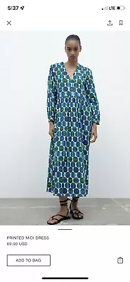 Zara Midi Dress Xxl NWT • $50