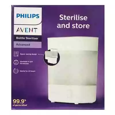 Philips Avent Electric Advanced Baby Bottle Steriliser Space Saving 10 Min • $149.99