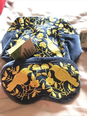 £9.50 • Buy BNWT Indian Embroidered Wash Bag Make Up Bag & Eye Mask Set