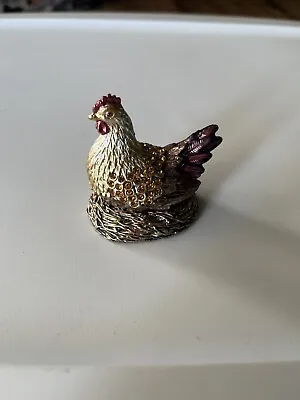 $5 • Buy Nobility Bejeweled Rooster Trinket Box Vhtf Great Condition