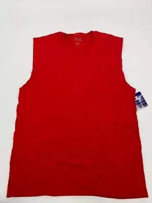 $15.50 • Buy New Champion Mens Red Sleeveless Top Authentic Sz L V929