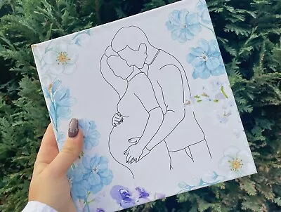 £24.99 • Buy Hardcover 120 Page Pregnancy Photo Album, Pregnancy Scrapbook, Baby Shower Gifts