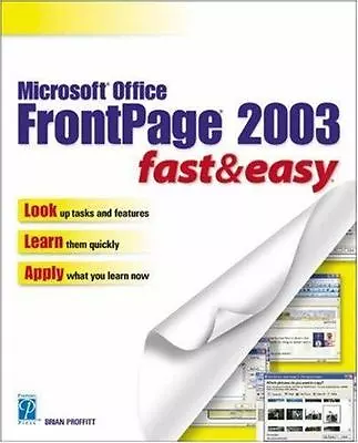 Microsoft Office FrontPage 2003 By Brian Proffitt Perfect Easy FREE Shipping • $13.30