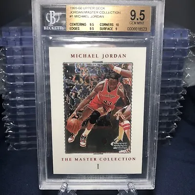 1999-00 Upper Deck Master Collection Michael Jordan /500 #1 1984-85 BGS 9.5 Gem • $3644