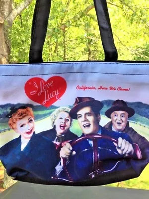 I LOVE LUCY Purse Handbag Tote Lucy Ethel Fred & Ricky CALIFORNIA HERE WE COME • $35