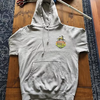 OBEY - Champion Lion Propaganda  Grey Hoodie Size Small Free Tracked Post 📫  • $40