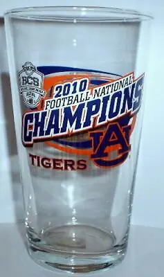 AUBURN TIGERS 2010 BCS NATIONAL Champions CHAMPS PINT GLASS • $13.99