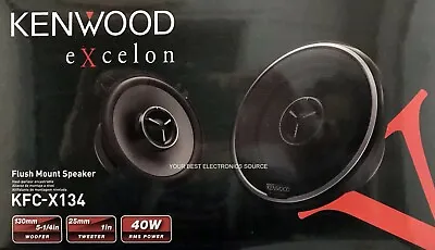 NEW Kenwood KFC-X134 5.25  2-Way Coaxial Car Audio Speakers (PAIR) 5-1/4  • $99