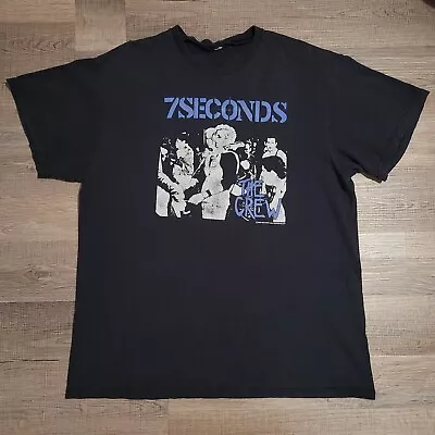 The Crew Band Shirt Mens Large 7 Seconds Album BYO Records 2005 Y2K Punk • $34.99