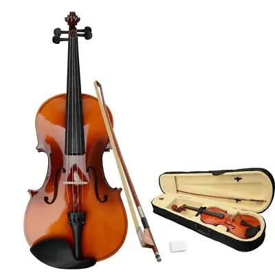 16 Inch Brown Color Basswood Adult Acoustic Viola With Case Rosin Bow • $58.59