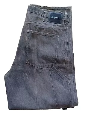 VTG Sean John Jeans Mens 38x34 Faded Black Baggy Straight Denim Skater Hip Hop • $25