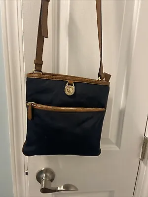 Michael Kors Nylon Kelsey Large Blue Crossbody Bag • $34