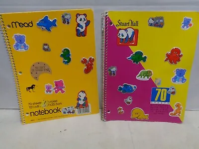 (2) Vintage Girl S Notebooks 1985 Vintage Old Fun Repurpose 1980s • $24