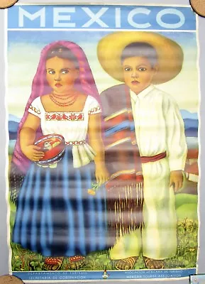 Cordelia Urueta Original C. 1940s Mexican Mexico Art Deco Vintage Travel Poster • $145