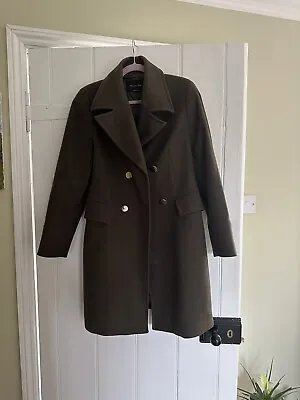 Massimo Dutti Coat Size 12 Euro 40 Khaki Green / Military Style  • £40