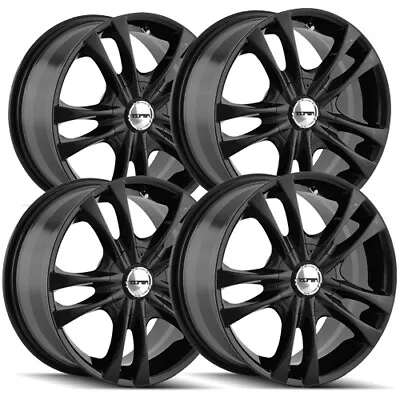 (Set Of 4) Touren TR22 15x7 4x100/4x4.5  +40mm Gloss Black Wheels Rims 15  Inch • $403.96