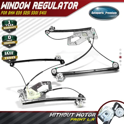 2x Power Window Regulators W/o Motor For BMW E39 525i 530i 540i Front Left&Right • $77.99