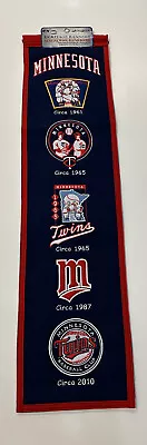 Minnesota Twins MLB Baseball Winning Streak Embroidered Heritage Banner! • $45