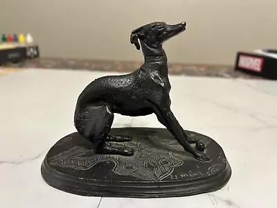 P. J. Mene Bronze Whippet Greyhound Dog Sculpture French Animalier 19th Century • $400