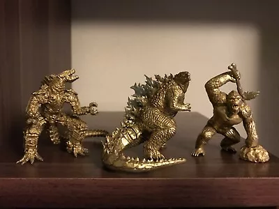 Godzilla HG D+06 VS Kong MechaG 2021 CUSTOM GOLD Colors High Grade Gashapon 2.5  • $55