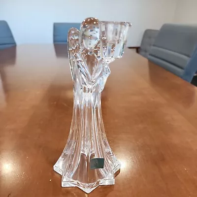 Mikasa Germany Crystal Angel Candle Holder W Sticker 7.75  • $13.49