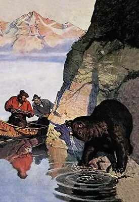 Bear Ambush By N.C. Wyeth - Art Print • $49.99