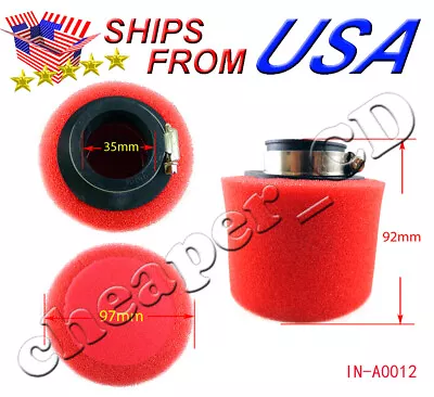 35mm Foam Air Filter Pod Cleaner Fit For 50cc 70cc 90cc 110cc ATV Dirt Pit Bike • $6.95