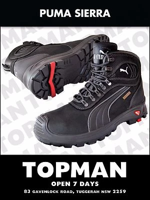$498.75 • Buy 2xPuma Sierra Nevada WorkBoots Composite ToeSafety WATERPROOF GelCellSoftCushion