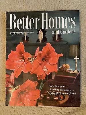 Vintage Better Homes And Gardens Magazine December 1952 Christmas Edition • $15