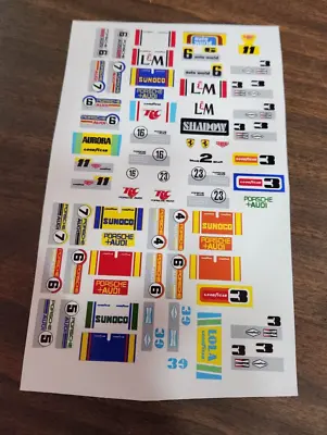 Aurora AFX Can Am 510K Shadow T-260 917-10K 312PB Reproduction Stickers Die Cut! • $20