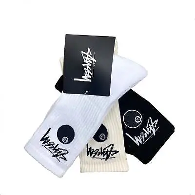 Stussy 8 Ball Sock 3 Pack Multi Mens Streetwear Skate Apparel • $24.95