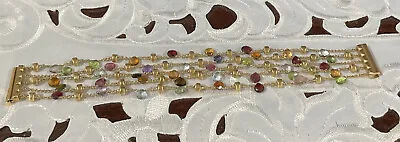 Marco Bicego 18K Gold Five Strand Multi Color Paradise Bracelet  • $2990